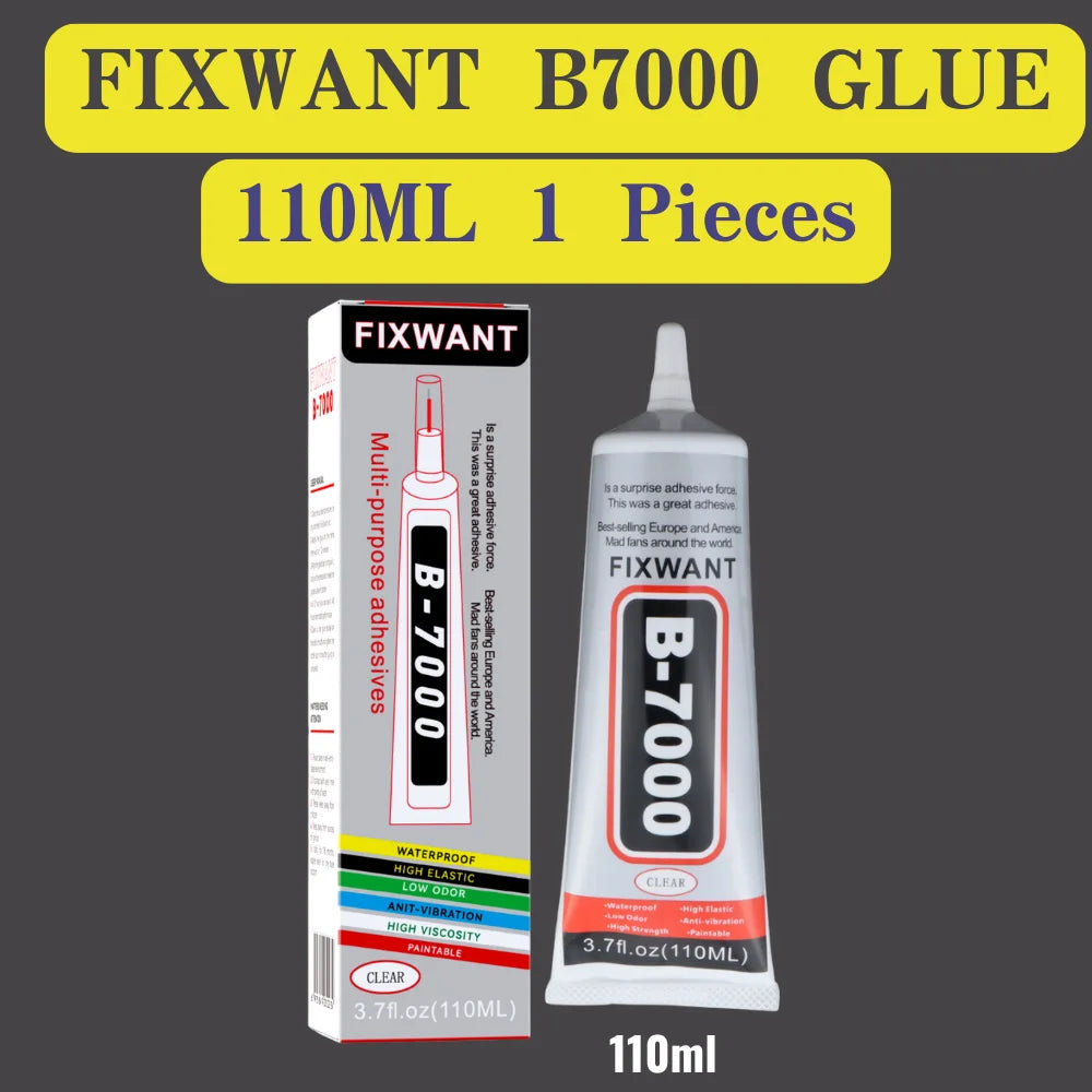 FIXWANT B-7000 Clear Phone Screen Repair Glue B7000 Universal Diamond DIY Adhesive With Precision Applicator 15/25/50/110ML