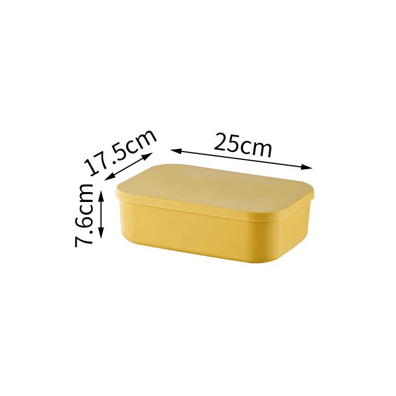 Colorful Plastic Organizers Storage Box With Lid For Toys Underwear Sock Jewelry Lipstick Container Stackable Baskets Bins