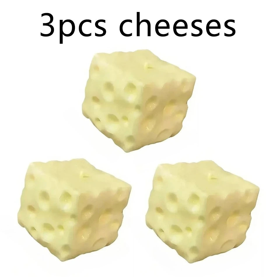 2026 Cheese Cube Stress Ball Big Cheese Shapeable Squeeze Ball Non-Bounce Fidget Toy ASMR Sensory Anti-Stress Christmas Gift