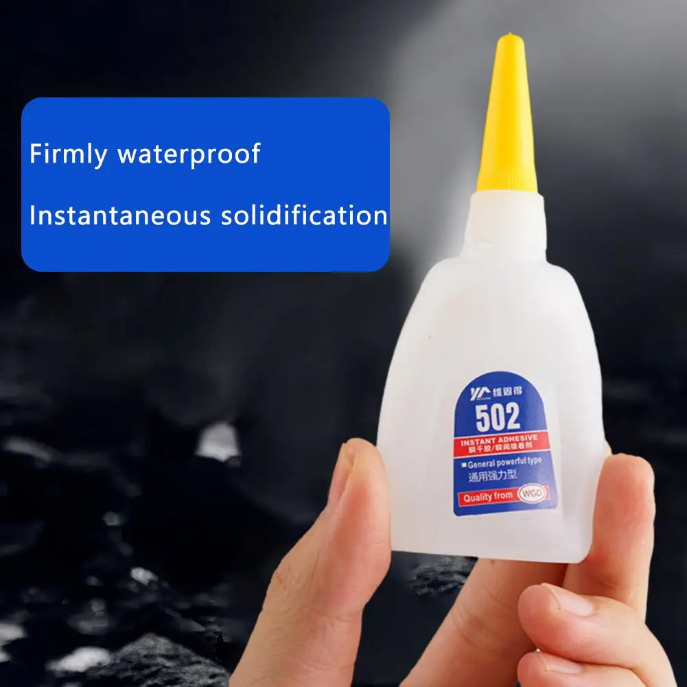 502 Super Glue Instant Quick-drying Cyanoacrylate Adhesive Leather Rubber Wood Metal Strong Liquid Glue Tool