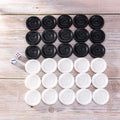 32 PCS Backgammon Chess Piece Kids Learning Plastic Chess Pieces Draughts Board Game Chess Pieces Draughts&Checkers