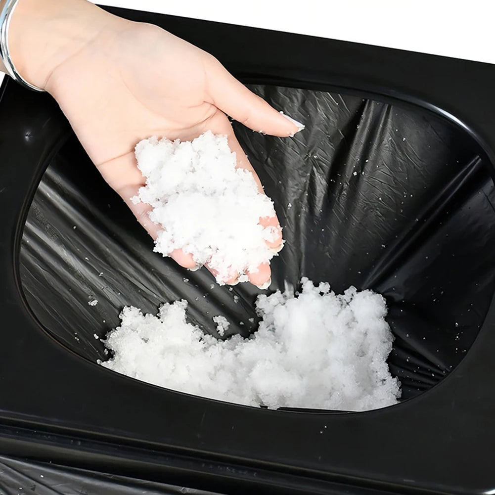 1-8 Roll Portable Toilet Car Toilet Bucket Trash Can Travel Outdoor Camp Folding Toilet for Tour Emergency Self-driving for Adul