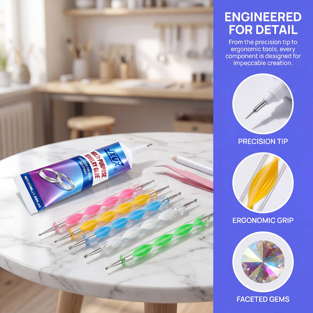 B-7000 Professional Jewelry Adhesive: Ultra-Strong, High-Viscosity, Clear, Waterproof, Multi-Purpose Adhesive
