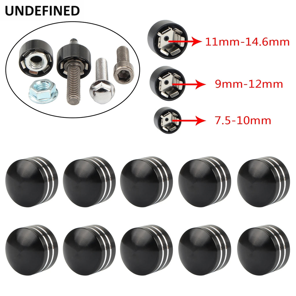 Motorcycle Engine Head Bolts Screw Toppers Cover Caps Nuts CNC Aluminum For Harley Touring Dyna Sportster Softail Twin Cam