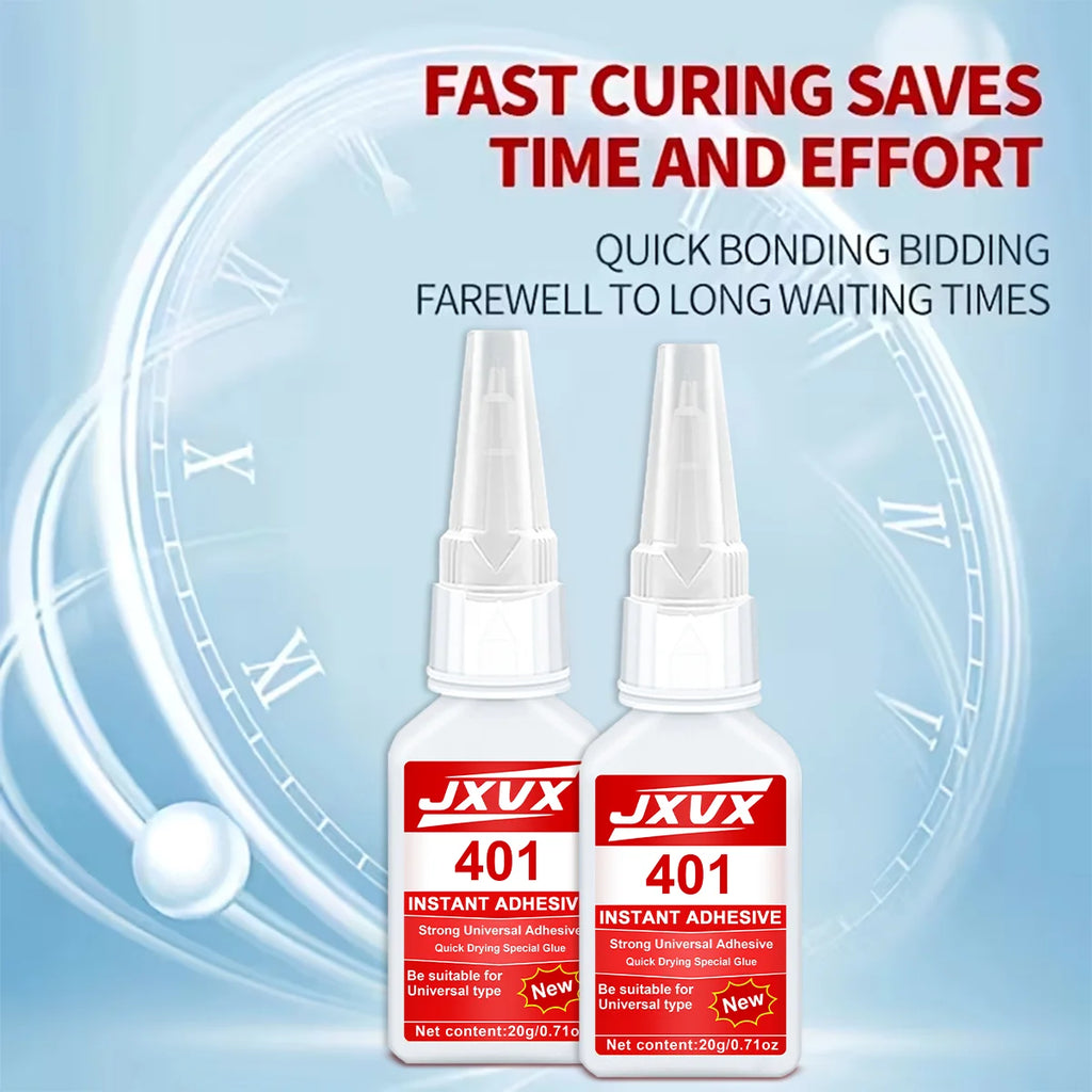 Super Strong Household Glue New Formula (20g) -Quick Dry Cyanoacrylate 5S-Metal, Plastic, Wood
