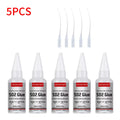 1-5pcs 502 Super Glue Instant Quick-drying Cyanoacrylate Adhesive Leather Rubber Wood Metal Strong Bond Liquid Glue Tool