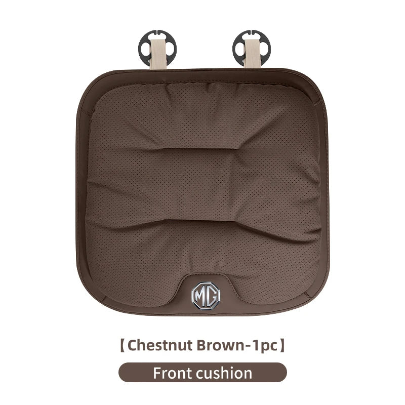 Car Velvet Cushion Leather Backrest Waist Pad Protector Cover AccessoriesFor Morris Garages MG 6 3 5 7 TF ZR ZS HS GS GT Hector