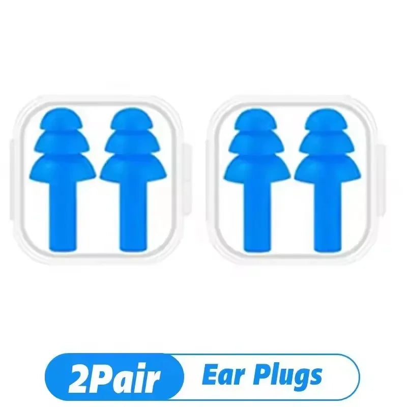 1-20Pairs Waterproof Silicone Ear Plugs Noise Cancelling Sleeping Swimming Earplugs Reusable Comfortable Hearing Protection