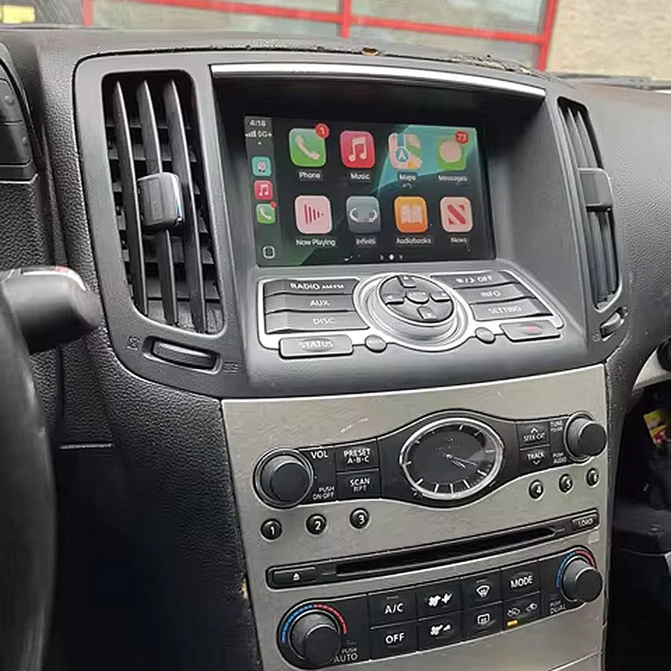 WIFI Wireless CarPlay Android Auto Screen Mirror link Installed for Infiniti G37 G37s Sedan Coupe Convertible G35 Q70 M37 QX60