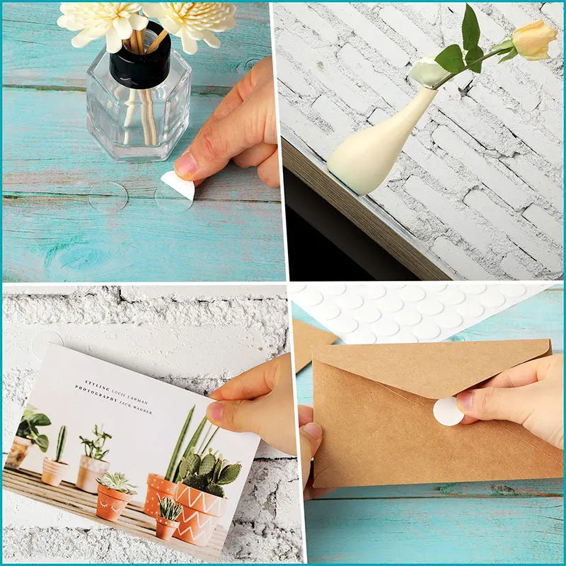 10-30MM Clear Sticky Tack Adhesive Poster Double Sided Sticky Dots Tape No Traces Adhesive Sticke for Festival Decoration