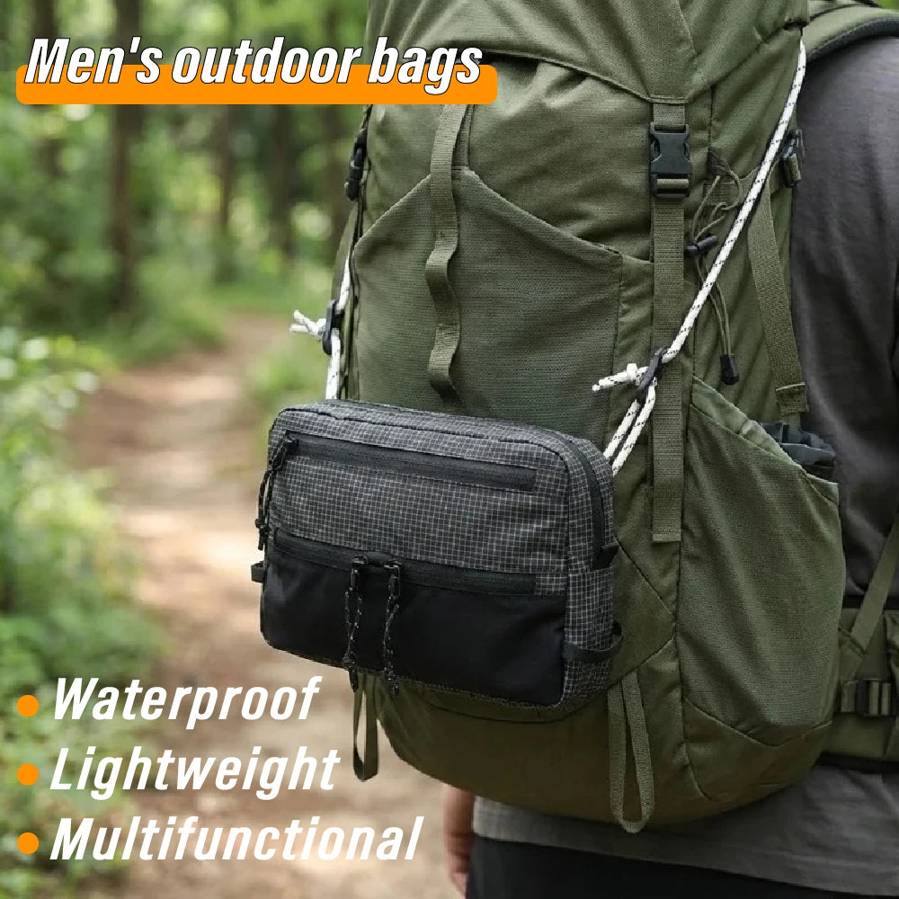 Crossbody Bag Nylon Waterproof Lightweight Small Shoulder Bag Outdoor Camping Hiking Camping Sports Shoulder Bag