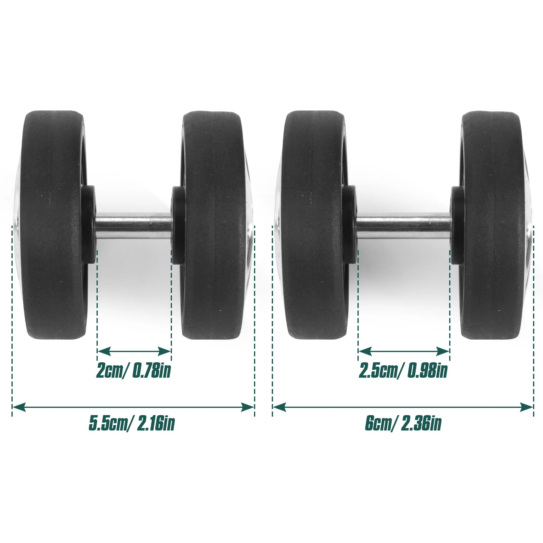 8Pcs Silver Luggage Wheel Replacement with Screw Travel Luggage Wheels Replacement Suitcase Parts 50mm Axles Caster Wheel Repair