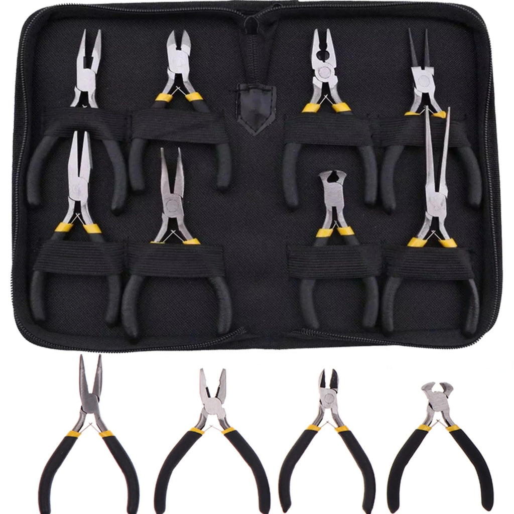 Jewelry Multi-functional Pliers Carbon Steel Forging Jewellery Plier Mini Plier Round Flat Long Nose Plier Jewelry DIY Hand Tool