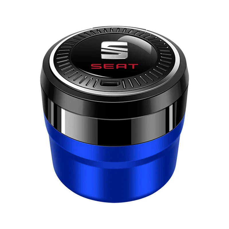 For Seat MK1 MK2 Ibiza Leon Ateca Arona Altea mk3 Car Interior Accessories Portable Luminous Ceramic Liner Cigarette Car Ashtray