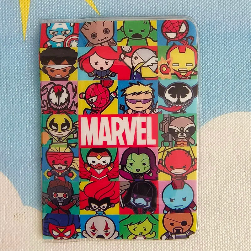 6 Colors Disney Mikey Mouse Passport Holder PVC Leather Travel Passport Cover Case Card ID Holders 14cm*9.6cm
