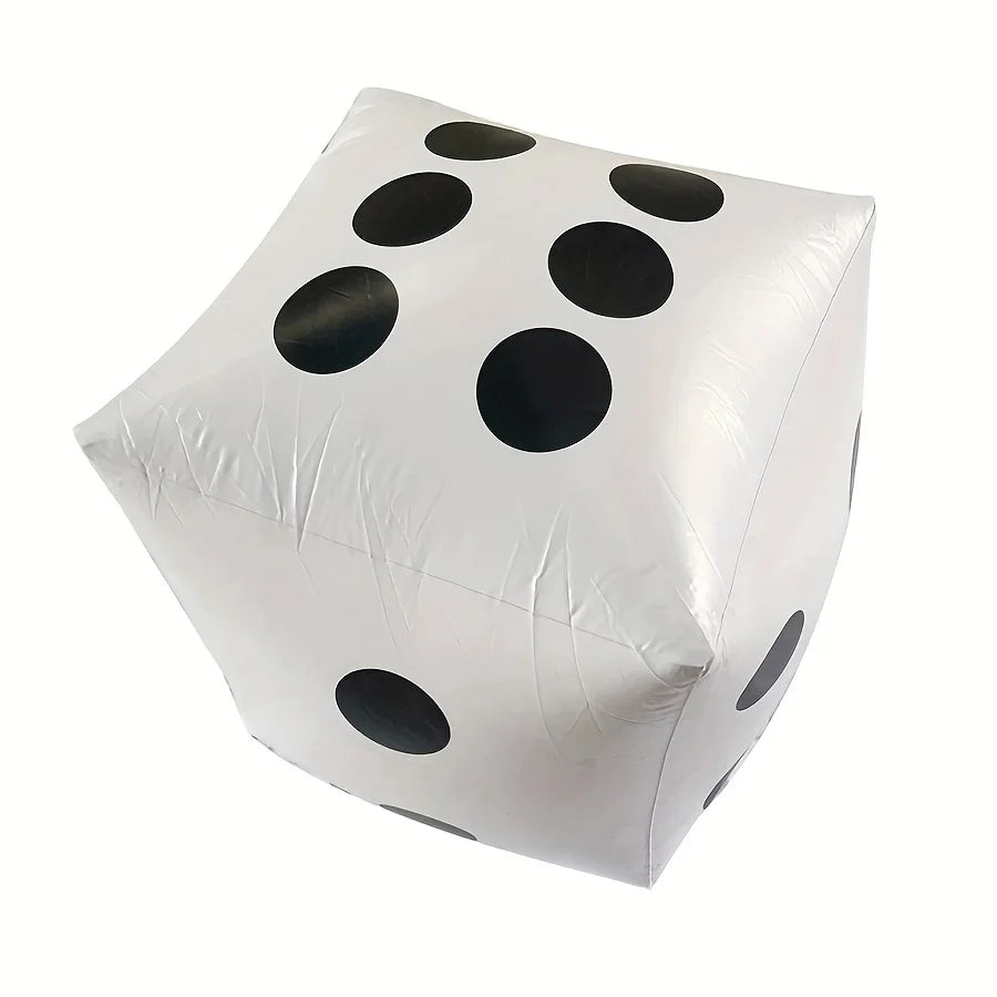 30cm Giant Inflatable Dice Lightweight Pool Party Games Outdoor Activities Fun Summer Beach Water Play Durable Cube JXB