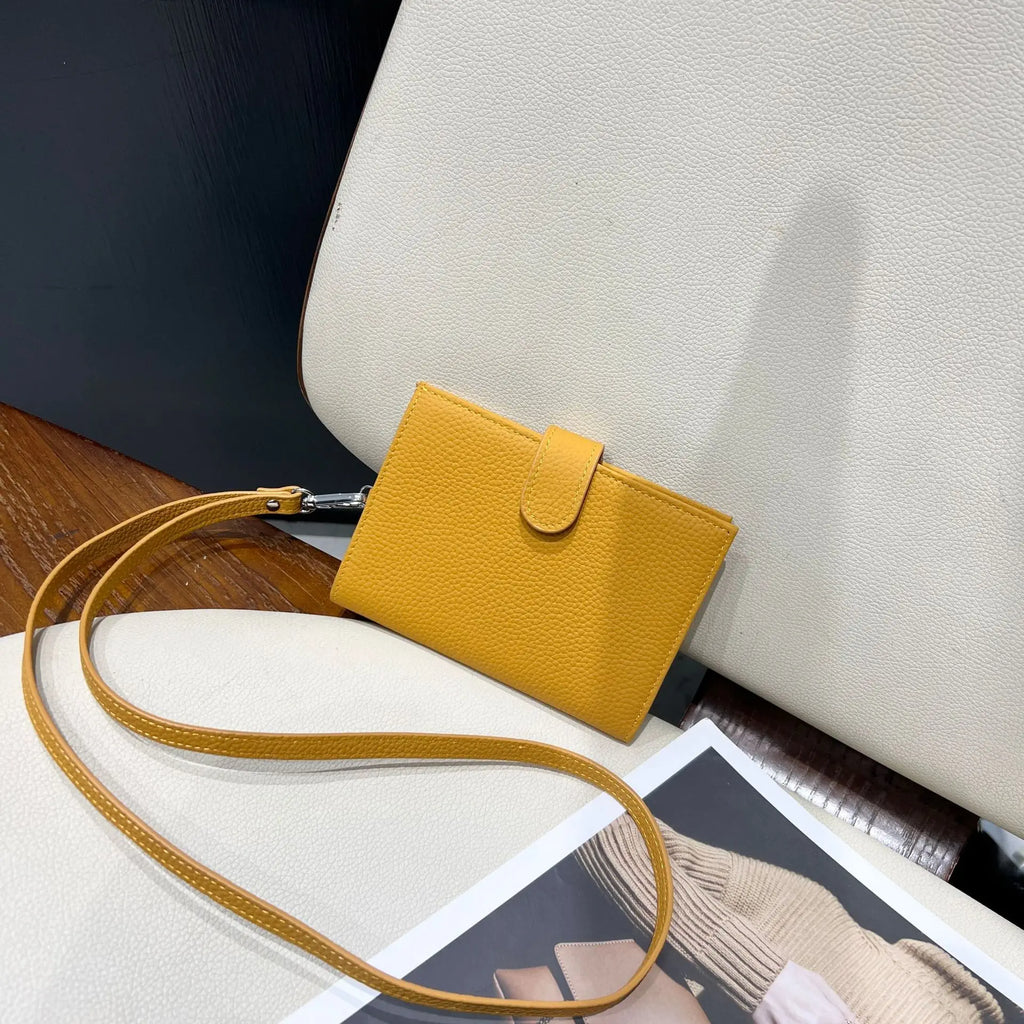 Genuine Leather Engraving Passport Wallet With Neck Strap Custom Name Cowhide Travel Wallet Woman Portable Card Bag Coin Purse