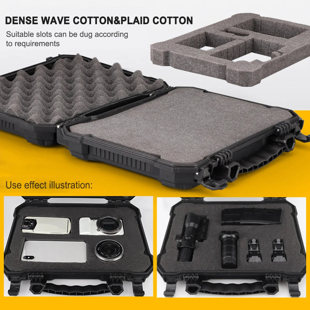 Tool Box Hard Carry Case Waterproof Tactical Gun Pistol Camera Protective Case Safety Tool Suitcase Hunting Accessories