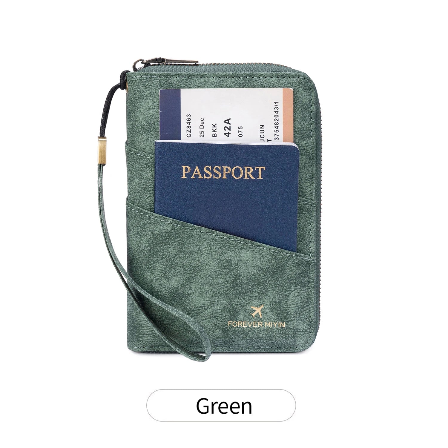 Travel Wallet Passport Credit Card Holder Organizer Cash Holder Document Bag Multifunction Purse Travel Pack Clutch Storage Bag