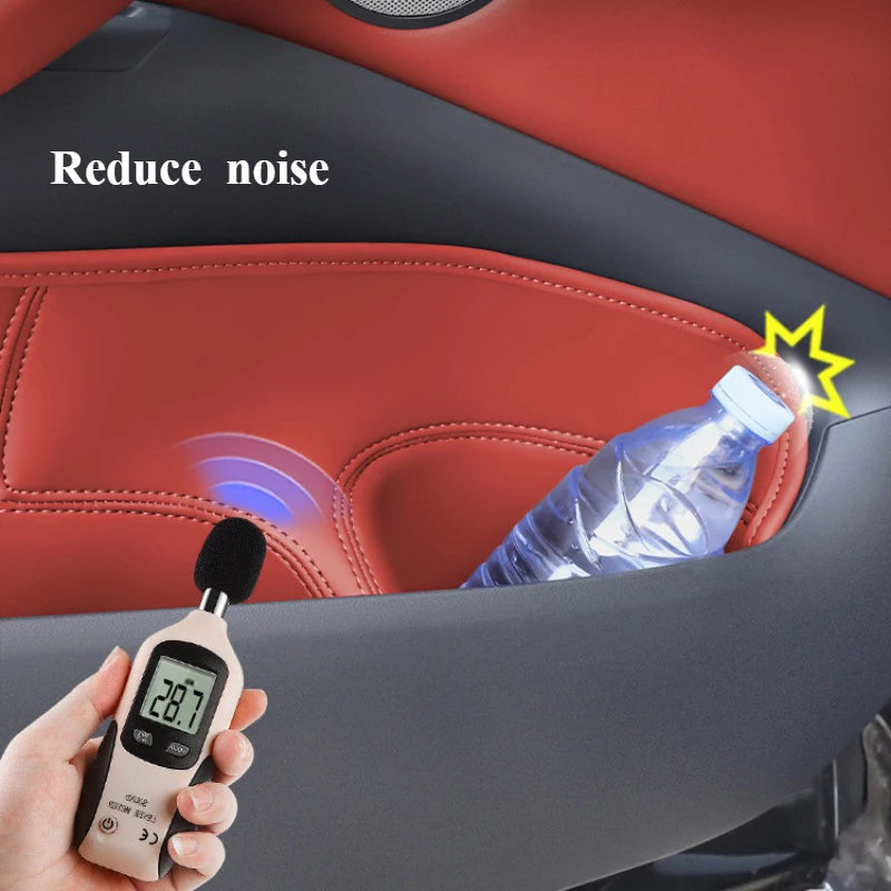 For BMW X3 iX3 2018 - 2025 Car Door Slot Storage Box Leather Protective Pad Cover Glove Box Storage Barrel Interior Accessories