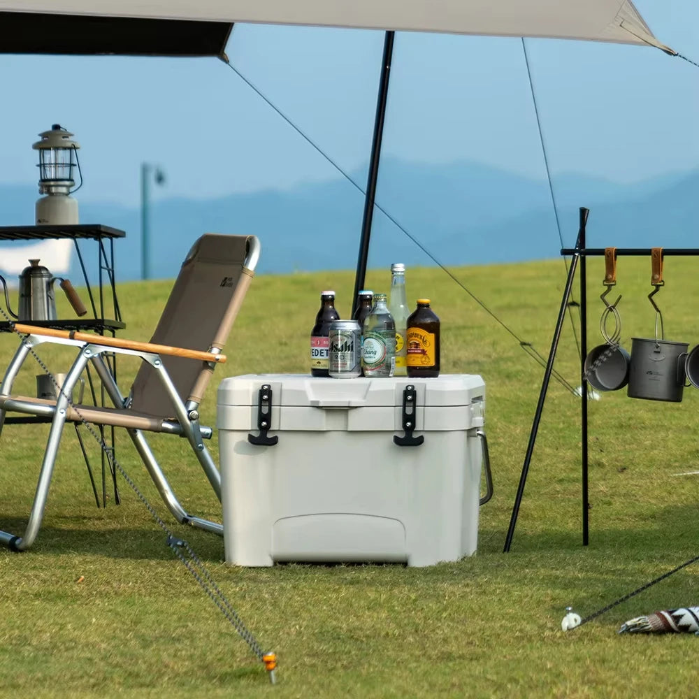 Portable Cooler Camping Insulated Ice Box 25L Portable Large Capacity Refrigerator Food Barbecue Cold Storagetravel essentials