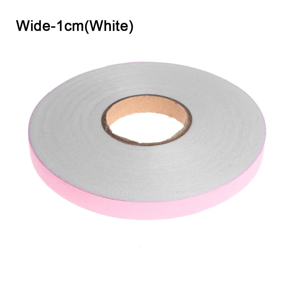100 Meters Single-sided Adhesive Hem Tape Iron-on Clothes Sewing Turn Up Hem Non-woven Fabric Liner Width 1/2/3cm