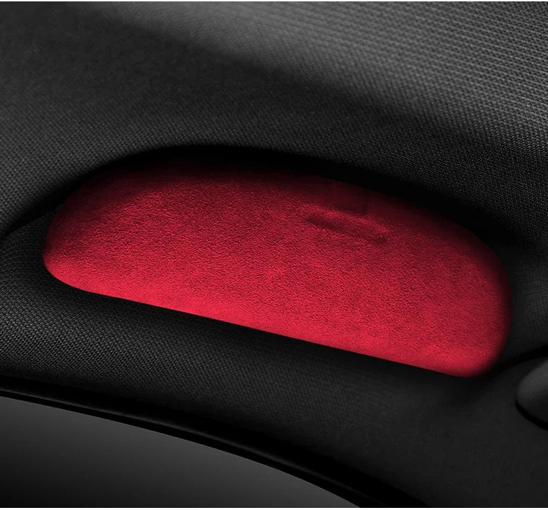 Applicable For Mercedes-Benz A/B/C/E/GLC/GLA/GLB/GLE Premium Suede Car Glasses Case Sunglasses Sun Glasses Storage RackHolder