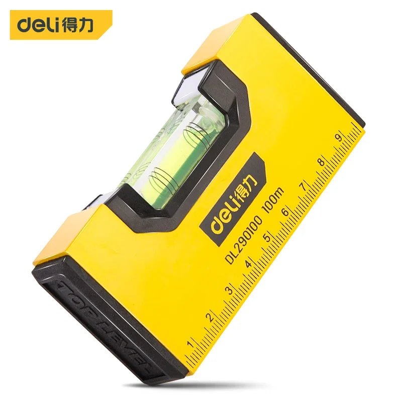 Deli 3-in-1 Portable Level Ruler High Precision Bubble Level Household Hardware Tools Woodworking Level Measuring Instruments