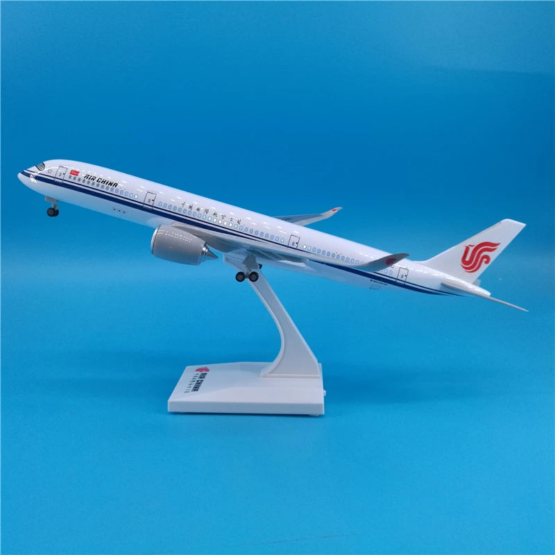 30cm Chinese Airbus & Boeing Airplane Model Diecast Resin with LED Light