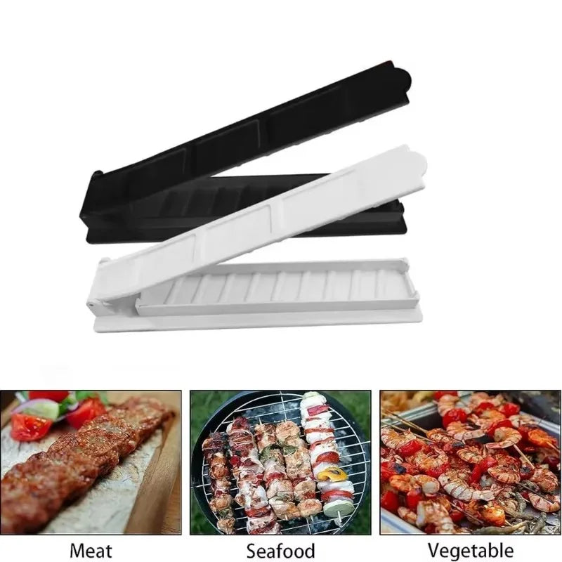 Kebab Maker BBQ Meat Skewer Machine Reusable for Kebab Press Maker Barbecue for Kitchen Grill Assesories Christmas Party Tools