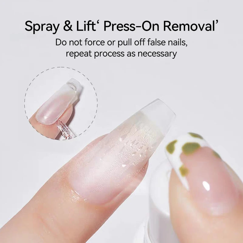 UR SUGAR 55ml Nail Debonder For Solid Tips Gel Spray Nail Tips Remover Liquid False Nails Cleaning Reusable Manicure Nail Supply