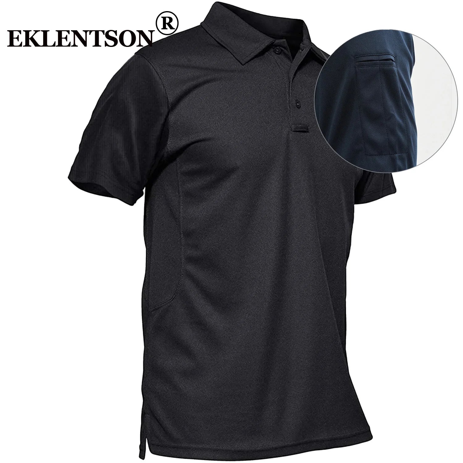 EKLENTSON Mens Work T Shirt Short Sleeve Outdoor Breathable Climbing Hiking Fishing T-Shirt Training Tee Tops