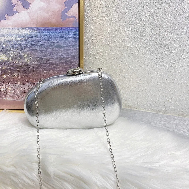 Fashion Irregular Shape Evening Box Clutch Bag Phone Purse Crossbody Messenger Day Chain Wedding Party Women Prom