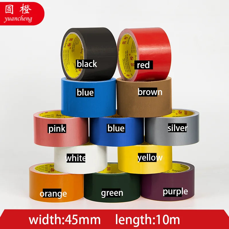Colored Duct Tape Waterproof Strong Adhesive Cloth Tape Wear Resistant Duct Tape Multi Color for Home Repair Packaging Sealing