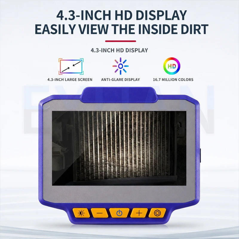 Car AC Visual Cleaning Gun Endoscope Camera High Pressure Evaporator Cleaning Spray Gun Air Conditioner Air Duct Cleaning Tool