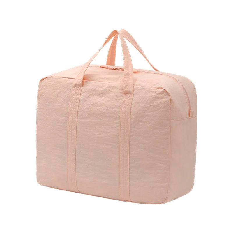 Foldable Travel Bag with Trolley Sleeve,Portable Clothes Organizer Storage Pouch Large Capacity Maternity Bag Luggage Organizer