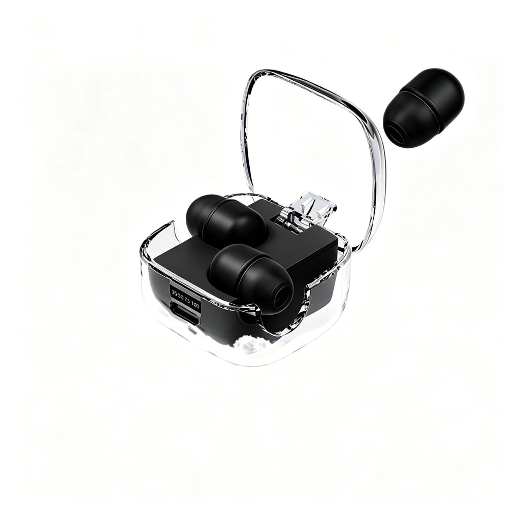 Bluetooth 5.3 Mini Invisible Sleep Earphones Noise Cancellation Hifi Stereo Office Headset Waterproof Sports Exercise Earbuds