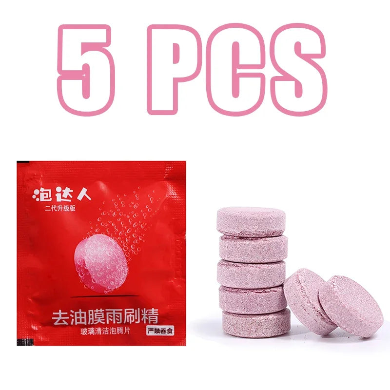 Solid Car Windshield Cleaner Effervescent Tablets Windscreen Window Glass Dust Wiper Car Cleaning Tool Car Accessories
