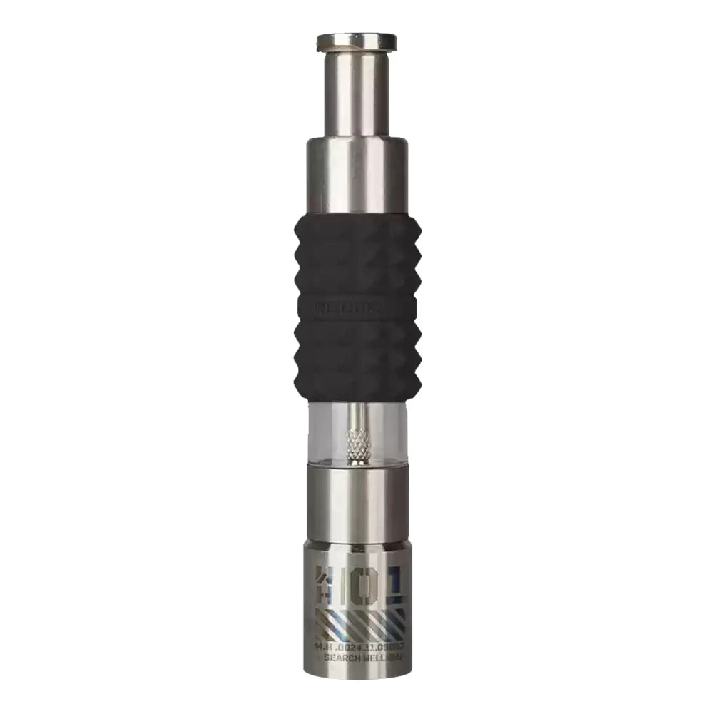 WELLHIKE Thumb Push Pepper Mill Stainless Steel Manual Pepper Mill One Hand Operation Thumb Press Grinder Home Kitchen Tools