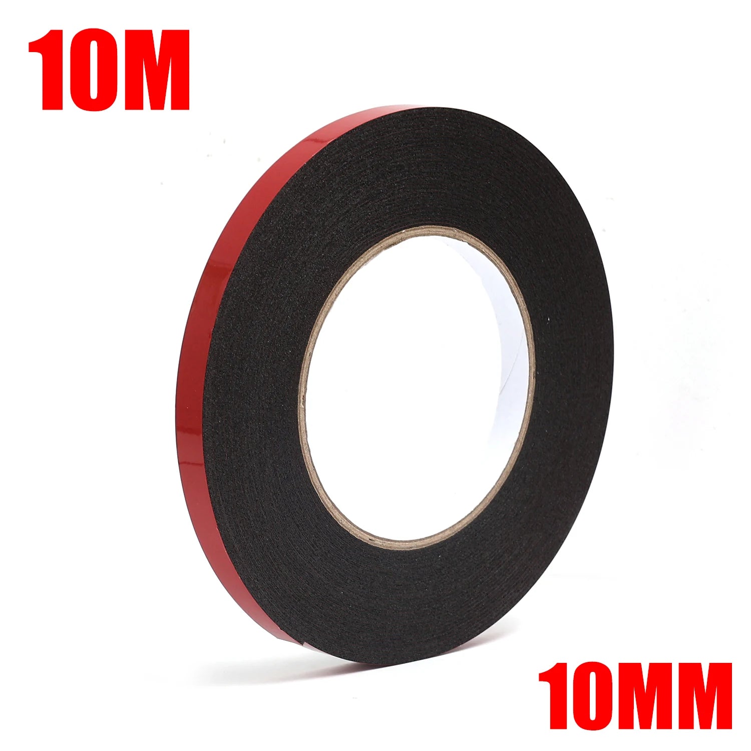 5/10/15/20MM Double-Sided Black PE Tape Red Film Foam Sponge Strong Adhesive Wall Mounting Tapes Traceless Sticker Length 10M