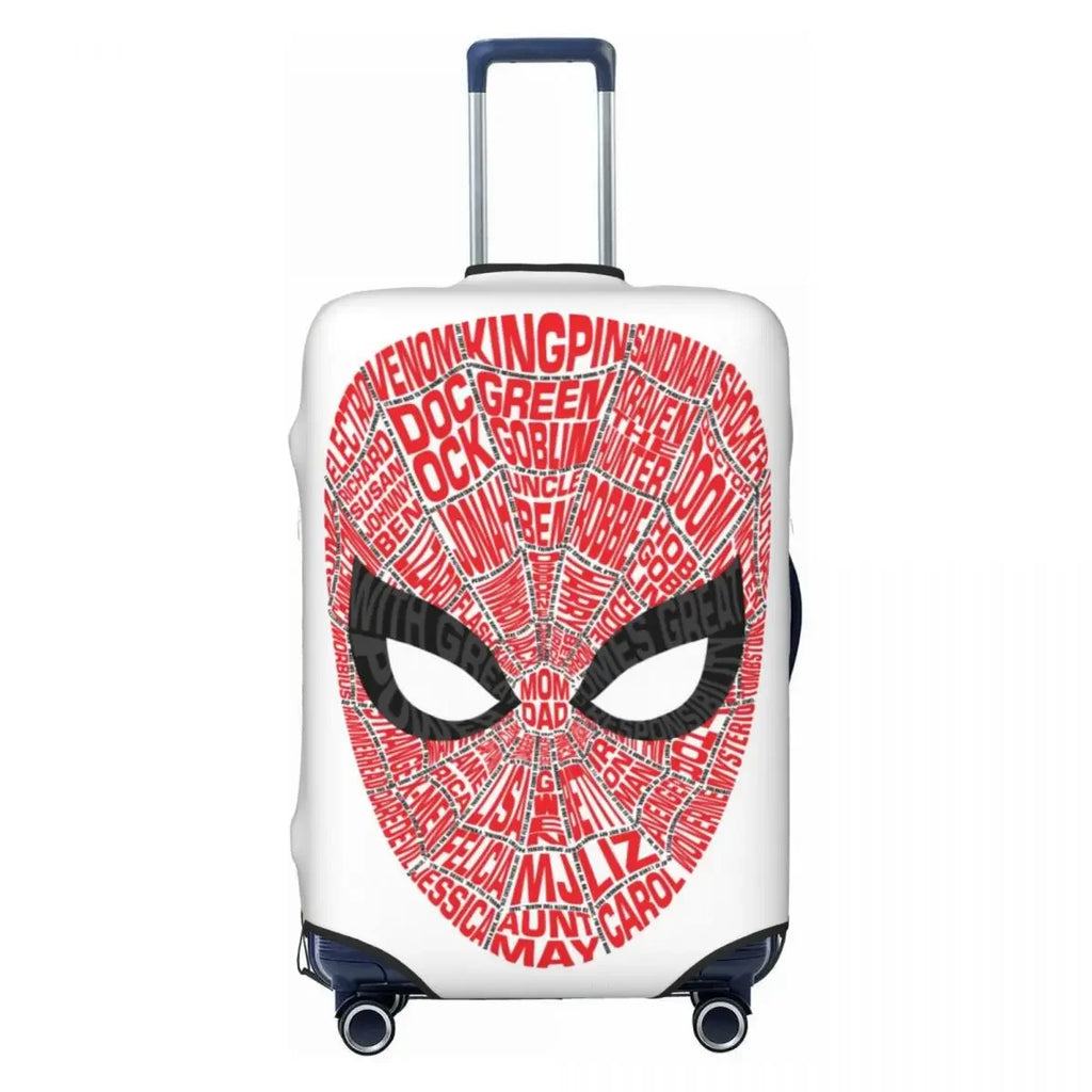 Durable Washable Suitcase Cover Spider Pattern High Elasticity Fits 18-32 Inch Luggage Dustproof For Air & Road Travel