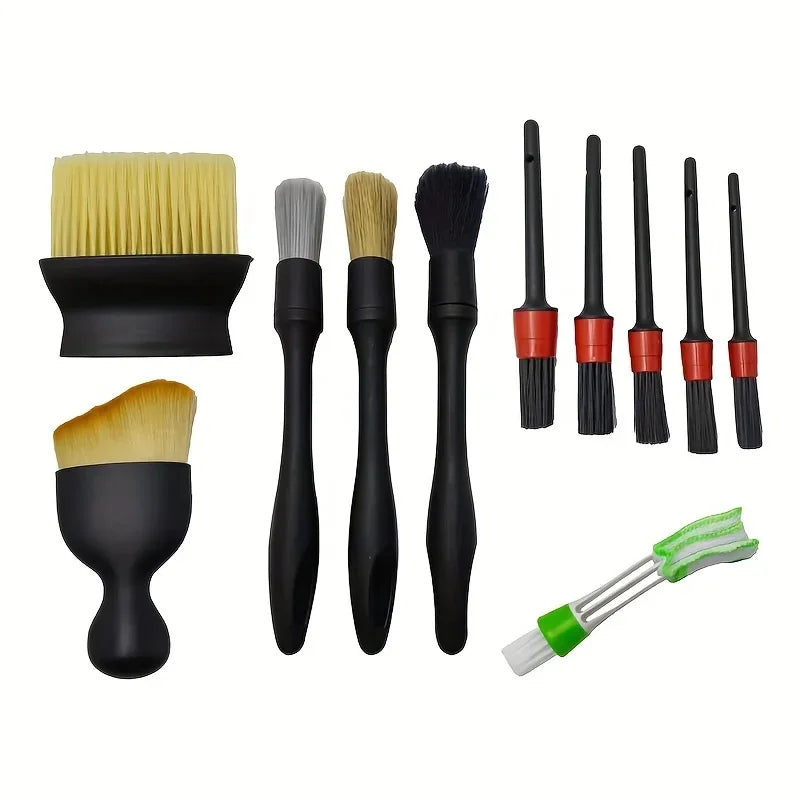 Car Detailing Brush Set - Interior Cleaning & Air Vent Dust Removal Tools