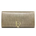 2025 New Women's Wallet, Long Wallet, Pearl D-Buckle, Large Capacity, Multiple Slots, Genuine Cowhide Wallet, Clutch Bag