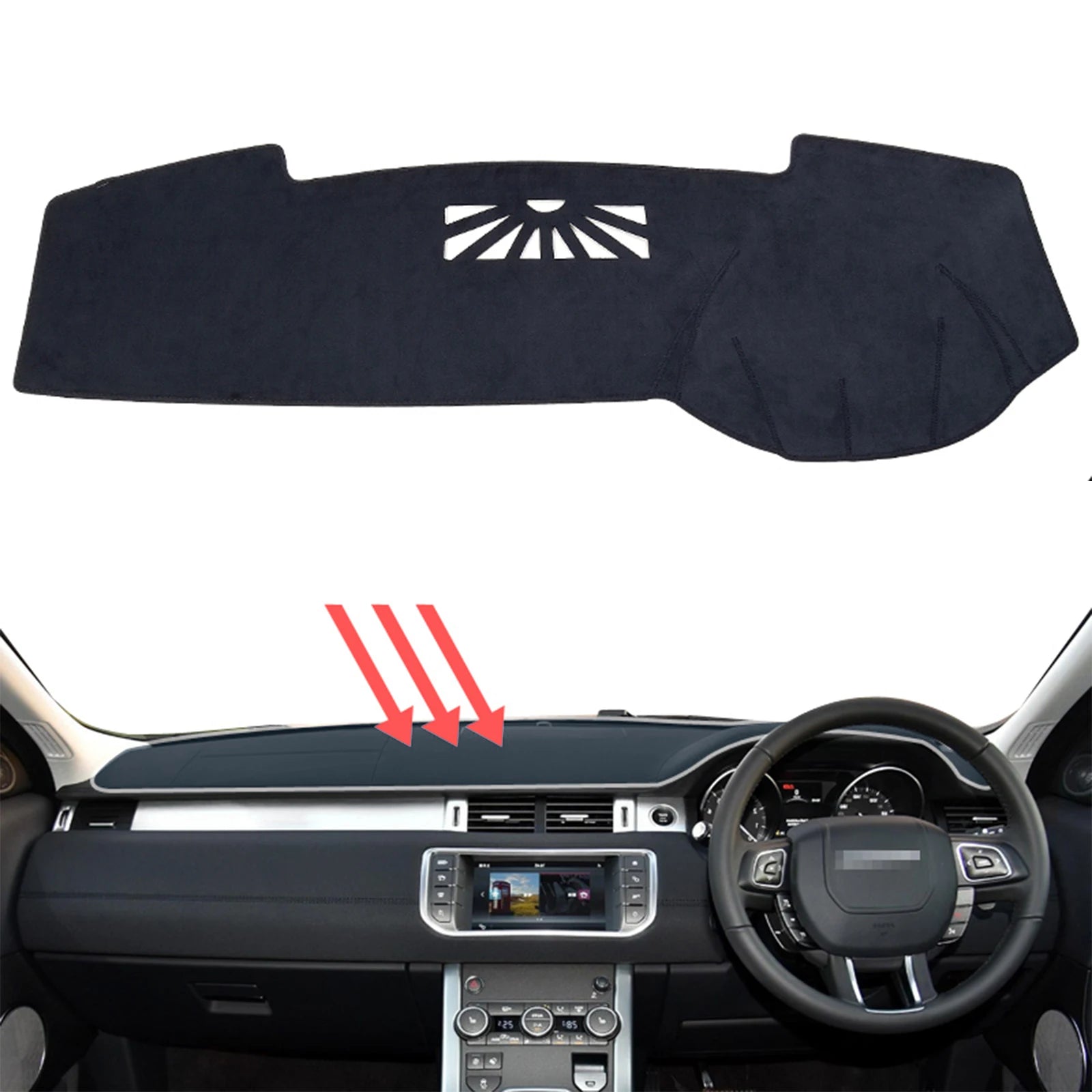 Car Dashboard Mat for Land Rover Range Rover Evoque 2011-2018 Sunshade Protective Carpet Dash Mat Dashmat