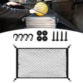 60x40cm Elastic Luggage Storage Net With 4 Hooks, Fits Most Car SUV RV Trunks For Secure Transport For Travel And Daily Use