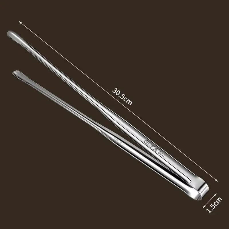 1/5pcs Stainless Steel Barbecue Clip Multifunction Food Tongs Clip Steak Tongs Lengthened Barbecue Clip Kitchen Barbecue Gadgets