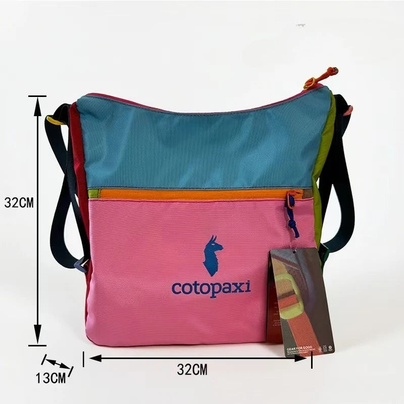 16LNew waterproof crossbody bag, unisex outdoor color-block crossbody bag