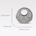 Glitter Shiny Diamond Clutch Purse Women Handbag Luxury Handmade Circular Bag Wedding Party Banquet Bag Fashion Evening Bag