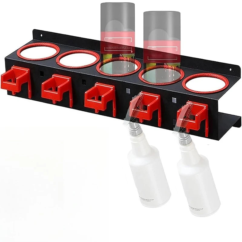Spray Can Tool organizer Rack 3 Layers Wall Mount Heavy Duty Tool Shelf Spray Bottle Holder Workshop Garage Storage Tool Cabinet