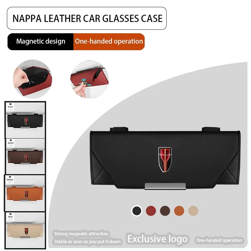 For Hongqi Hs5 Eqm5 Ousado Ehs7 Hs5 H5 H9 Hs5 E-Hs9 E-Qm5 Accessories Car Visor Sunglasses Glasses Holder Glasses Case Clip Box